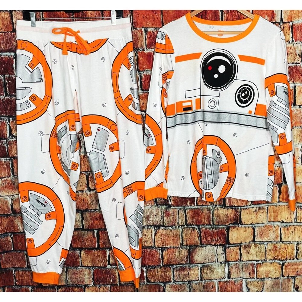 Disney Store BB-8 Costume Sleep Pajama Set Women’s Star Wars The Force Awakens L